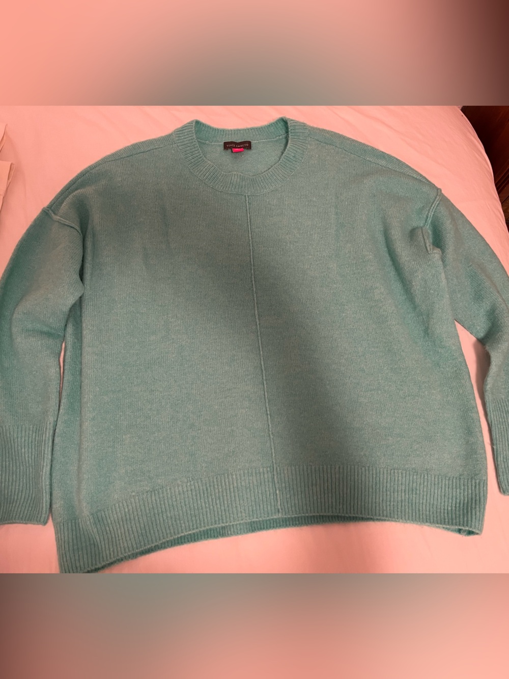 Vince Camuto sz S beautifulbright teal Women's Crewneck Sweater